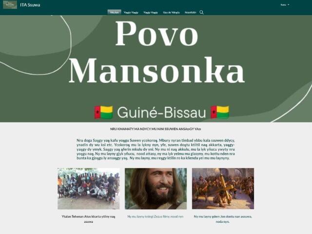 Mansonka website Home page